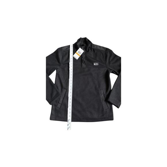 Mens Spyder  Collared Pullover Black Size Small Front Pocket Logo NWT - Picture 3 of 5